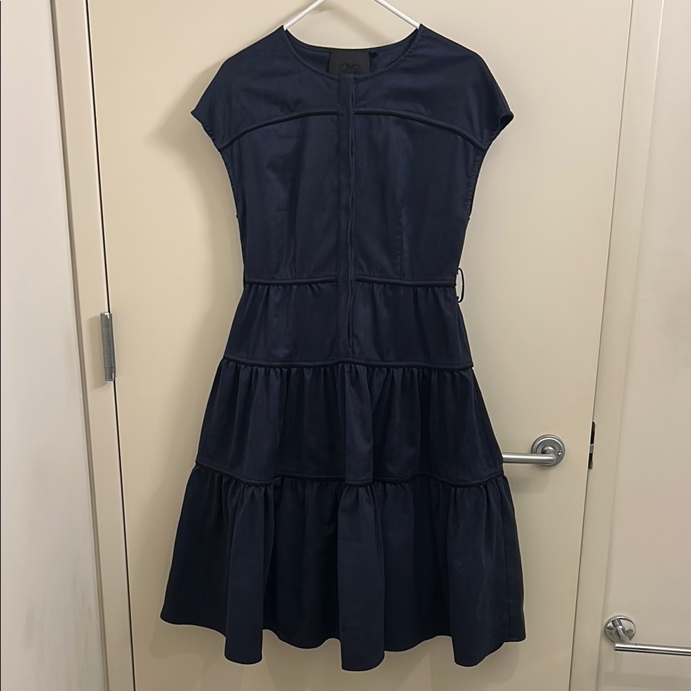 Navy Ultra Suede Dress